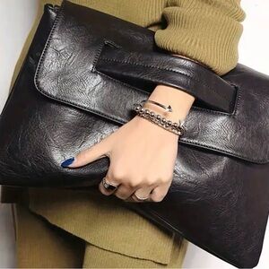 Chic Black Wristlet Clutch new with tags